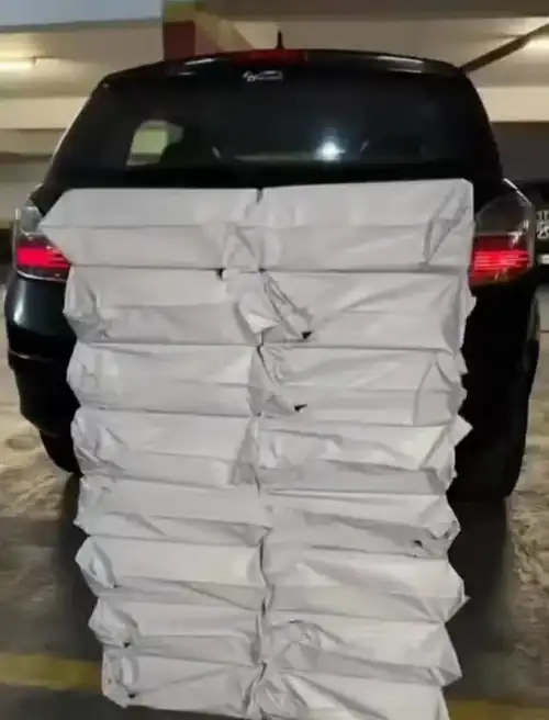 Pedidos embalados para envio
